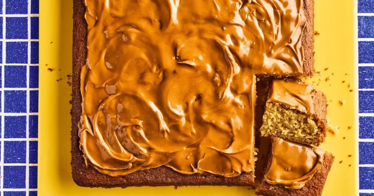 Biscoff sponge traybake is ‘Perfect with a cuppa’ – recipe