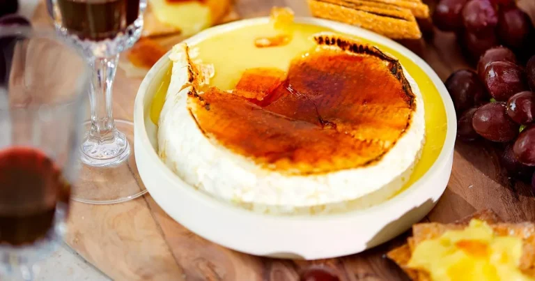 Turn your Camembert into a decadent crème brûlée canape with just 4 ingredients