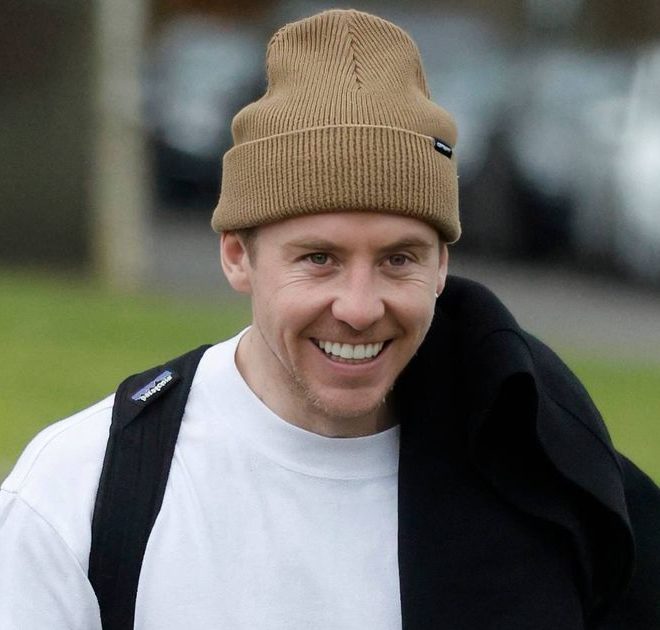 Danny Jones is all smiles as he breaks cover after grovelling apology for Maura Higgins kiss