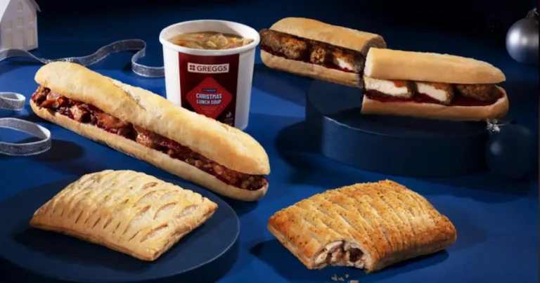 Greggs reveals Christmas menu including Festive Bake and Pigs Under Blankets Baguette