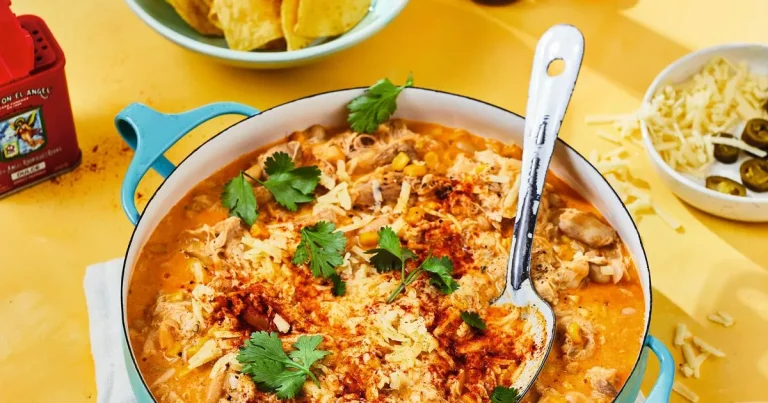 Warming white chicken chilli with ‘surprising’ ingredients is easy to make and you’ll want seconds