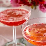 Raise a toast on Valentine’s with delicious cassis and raspberry champagne cocktail