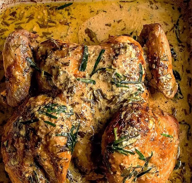 Classic Tarragon Roast Chicken for the perfect traditional Sunday roast – recipe