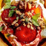 Stewed plum and yoghurt granola to perk up your Saturday brunch – recipe