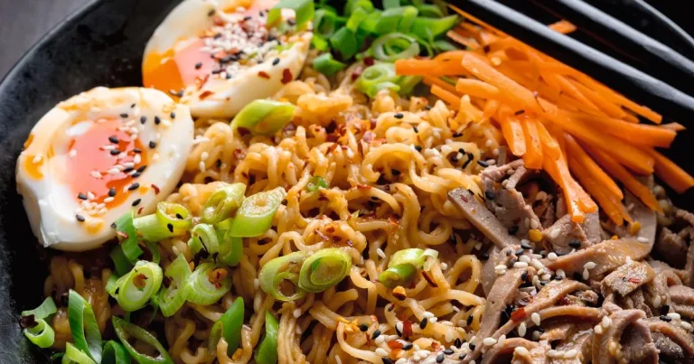 Popular YouTuber Kitchen Sanctuary’s peanut butter ramen with beef ready in under 15 minutes – recipe