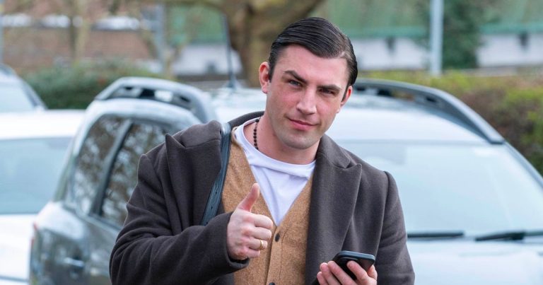 Jack Fincham gives thumbs up as he avoids jail after appeal against prison sentence for dog attack