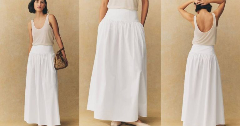 Next’s £35 ‘lightweight and flattering’ drop waist midi skirt is the must-have item for spring