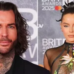 Maura Higgins wows in completely sheer gown at BRITs after ex Pete Wicks arrives with pal