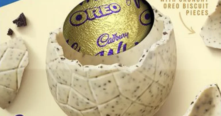 Cadbury is selling a white chocolate Oreo egg for Easter and we can’t contain our excitement