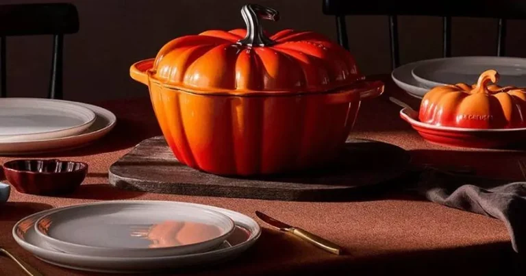 Le Creuset’s new Halloween collection includes pumpkin-shaped cookware perfect for parties