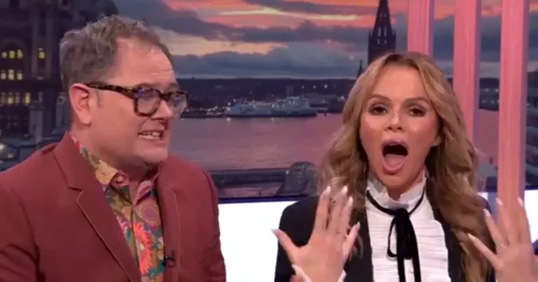 Amanda Holden left stunned as Alan Carr takes swipe at her ‘tacky taste’
