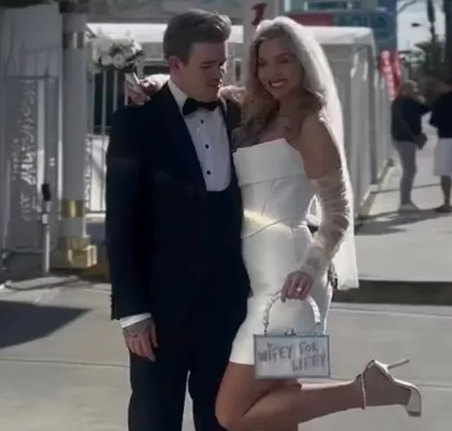 X Factor star Eoghan Quigg gets married in Las Vegas just one week after romantic proposal