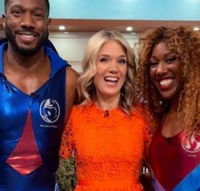 Charlotte Hawkins’ orange lace dress from GMB is sold out – but we found a lookalike on sale