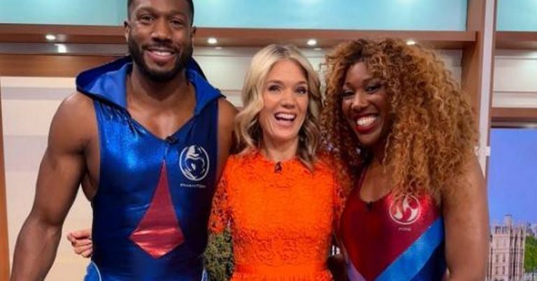 Charlotte Hawkins’ orange lace dress from GMB is sold out – but we found a lookalike on sale