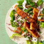 These mini spiced halloumi wraps are just £1.25 per portion and ready in 10 mins – recipe