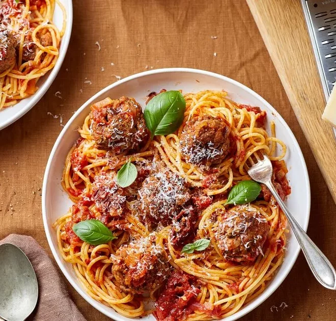 These caramelised shallot meatballs are autumnal comfort food at its finest and ready in under 15 mins