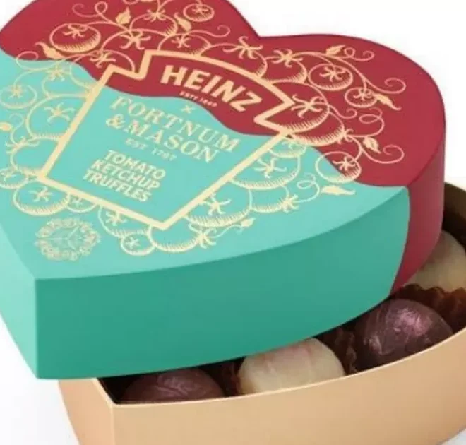 Heinz have teamed up with Fortnum & Mason to create chocolate Ketchup truffles