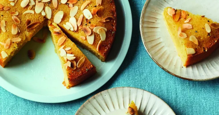 Less than 30 minutes for this ‘buttery soft’ orange and honey polenta cake – free from any processed n...