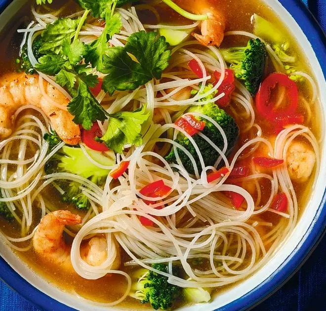 Hot and sour prawn broth Nigella says will ‘nourish your soul’ – recipe