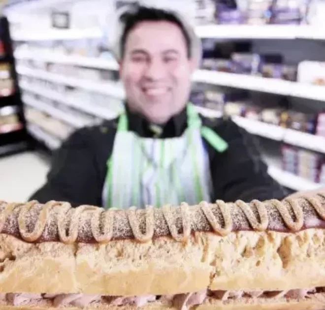 Asda is selling a huge chocolate and caramel eclair for £5 and it feeds 10 people