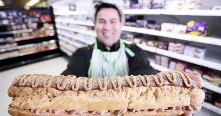 Asda is selling a huge chocolate and caramel eclair for £5 and it feeds 10 people